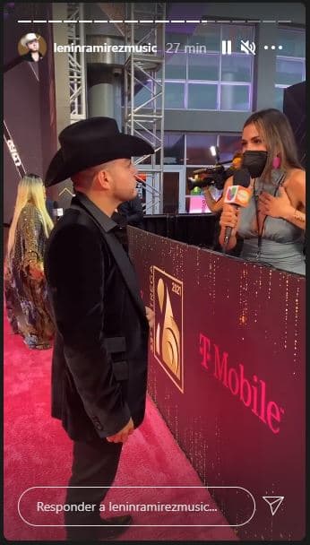 Antes de entrar a la American Airlines Arena de Miami para cantar al lado de Grupo Firme y Chesca, Ramírez conversó con algunos medios de comunicación.