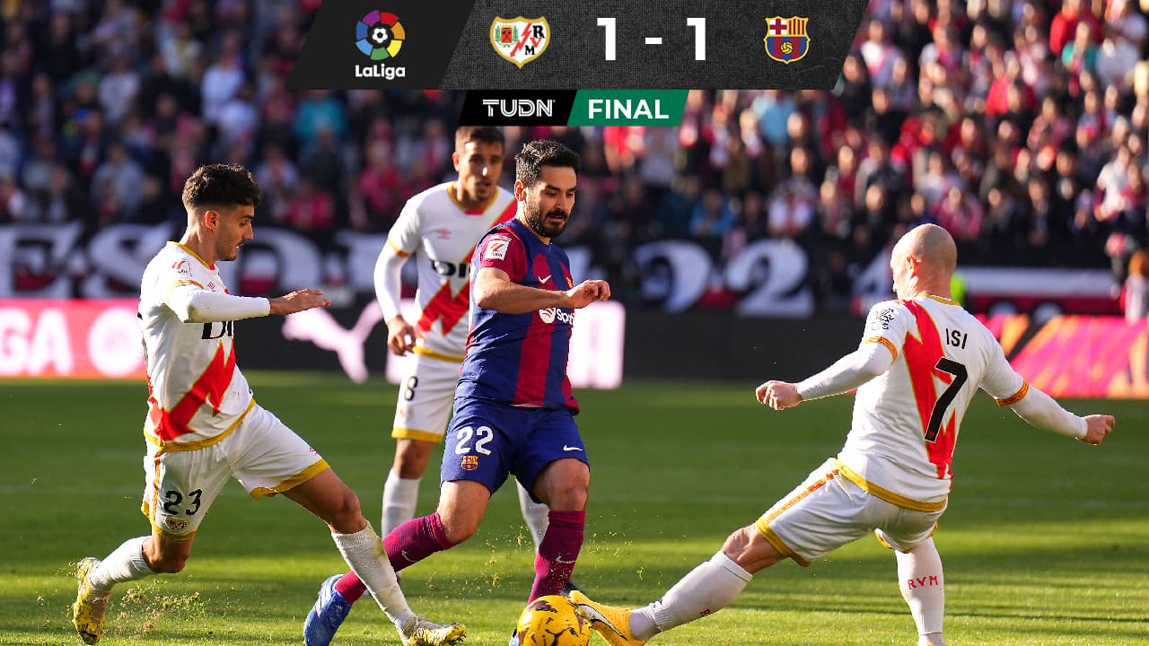 Milagroso autogol de Rayo Vallecano da vida al Barcelona