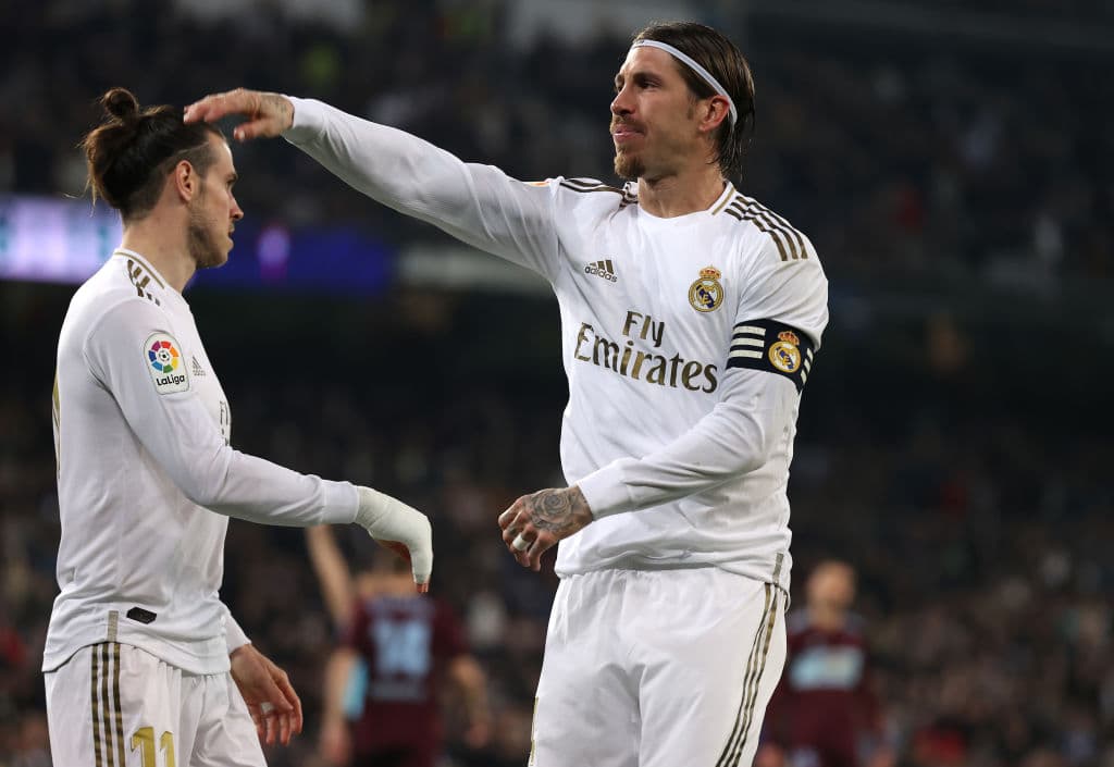 El bernabéu explota con el gol de Ramos que remonta el partido en favor de los de casa.