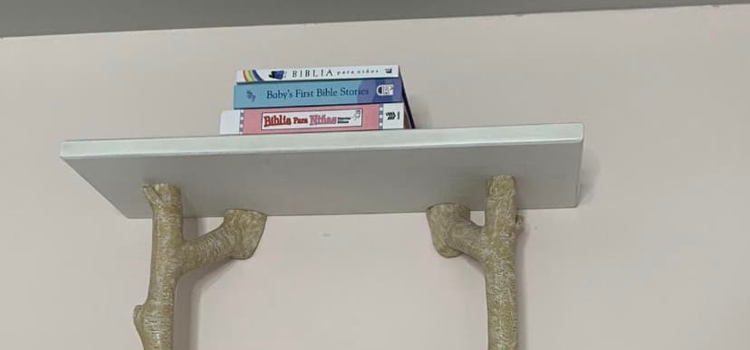 El público que quiere a la conductora sabe de su apego a la religión, por lo que
<b> le han enviado algunas biblias en varios idiomas y una especificamente para <a href="https://www.univision.com/temas/bebes">bebés</a>. </b>Michelle, agradecida, ha decidido colocarlas en la habitación. 
<br>