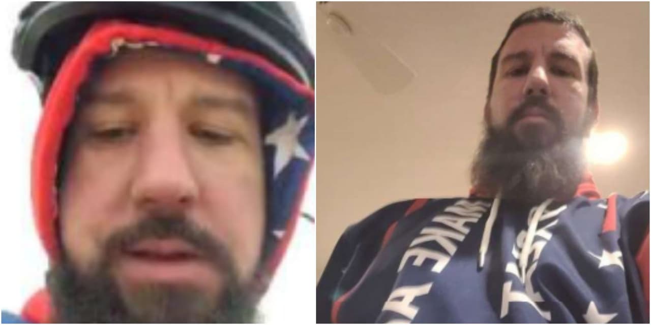 <b>Presunto miembro de los Proud Boys de Nueva Jersey</b>
<br>
<br>Christopher Quaglin, supuesto miembro de los Proud Boys de New Brunswick, fue detenido en abril por agredir a los policías que cuidaban el Capitolio.