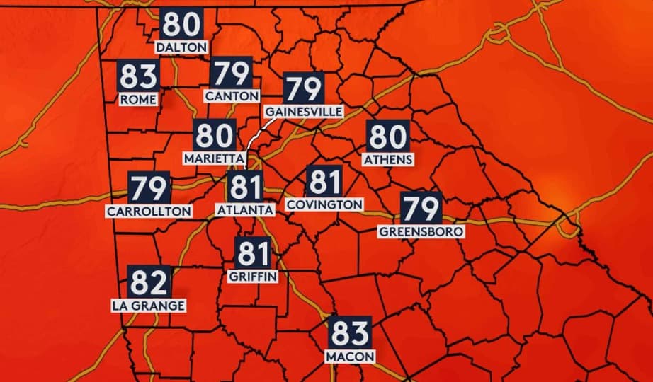Atlanta rompe el récord de la temperatura más alta de febrero