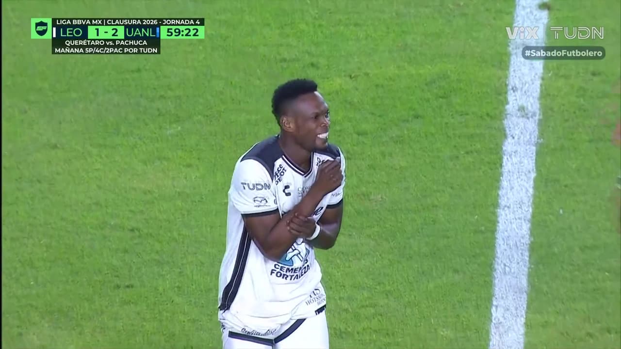 ¡Díber Cambindo mete en el partido al León con este golazo!