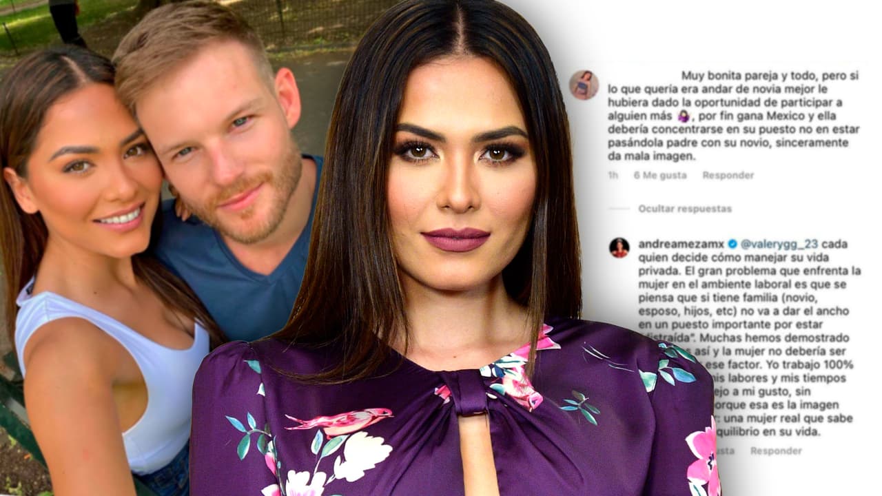 "Mis tiempos libres los manejo a mi gusto": así se defendió Andrea Meza de quienes la critican por tener novio 