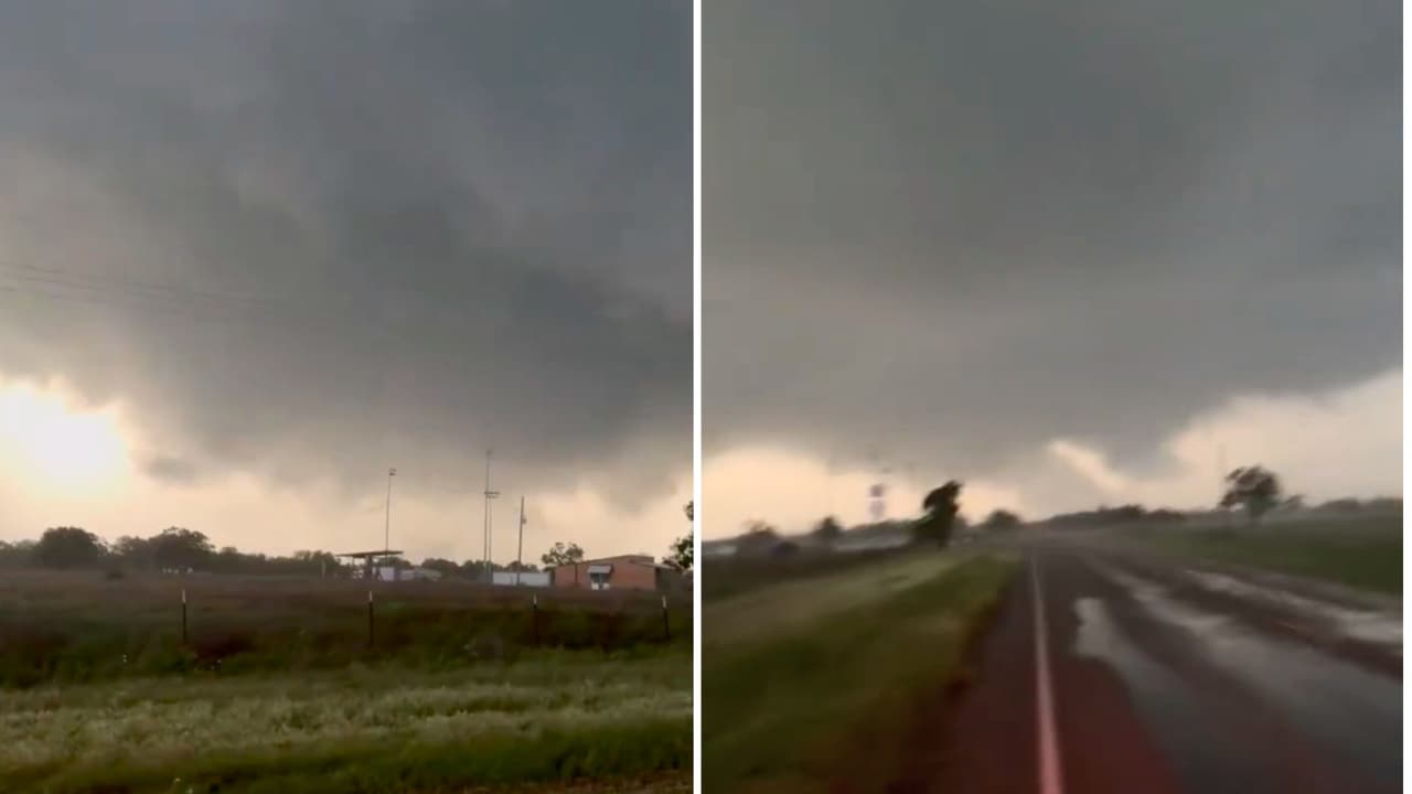 El Servicio Meteorológico Nacional confirmó un tornado entre los condados de Parker y Hood: la vigilancia se extiende a Dallas y Fort Worth