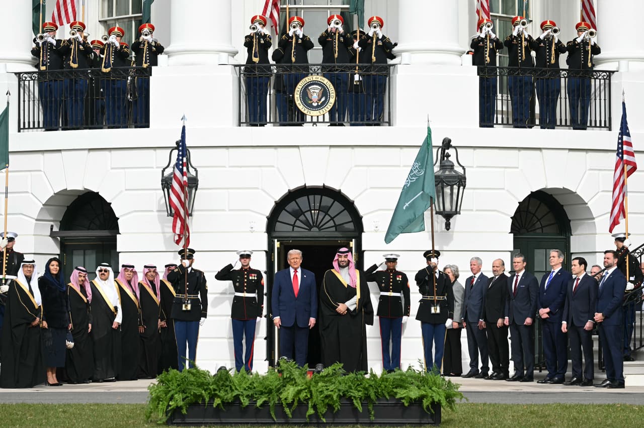 El presidente Trump junto al príncipe saudita Mohammed bin Salman en la Casa Blanca.