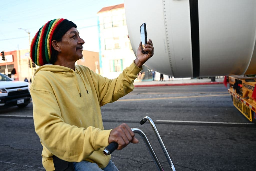 Para este ciclista, la sorpresa no podía pasar por alto, así que aprovechó para captar el momento.