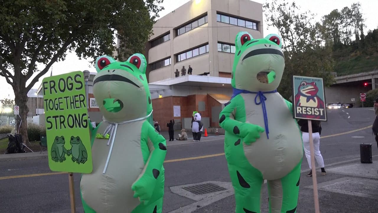 Así surgieron las protestas con trajes inflables