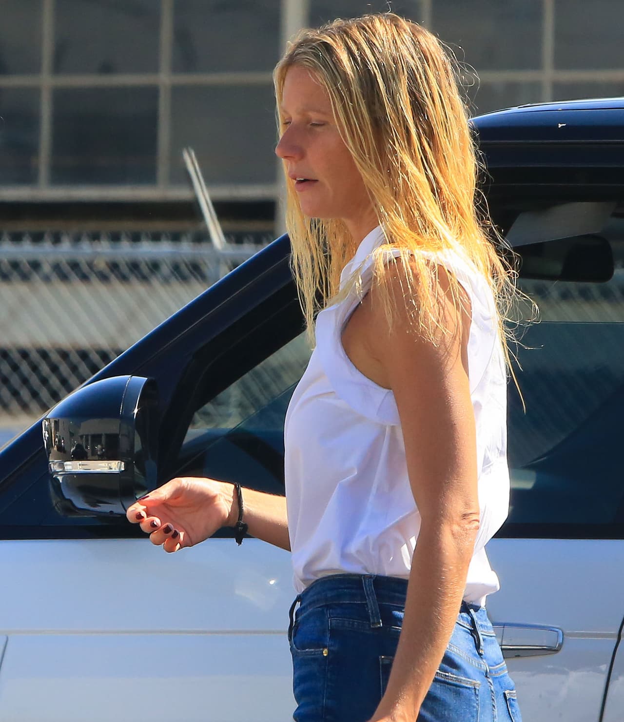 No le preocupó mostrarse sin gota de maquillaje.