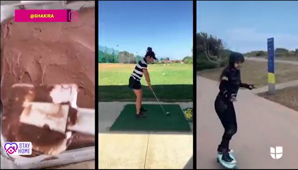 Durante este tiempo, a la cantante se le ha visto en la cocina tratando de adentrarse en el ámbito culinario desde la intimidad de su hogar.