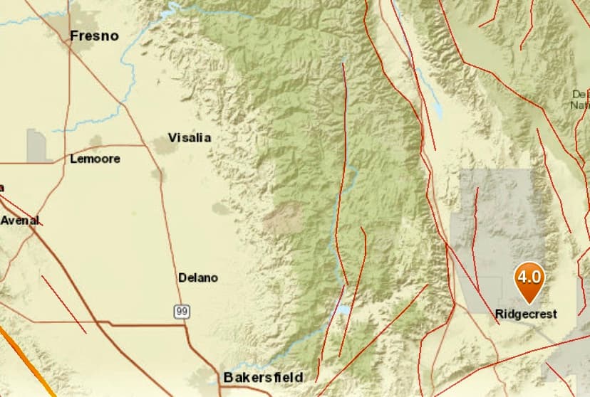 Sismo de 4.0 azota al sur del Valle Central
