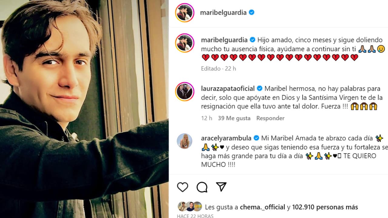 Este es el mensaje que Maribel Guardia publicó y en el que pide "ayuda" a su hijo Julián Figueroa para poder "continuar" su vida sin él.