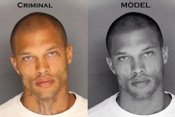 Jeremy Meeks, el reo “más guapo” empieza su carrera de modelo