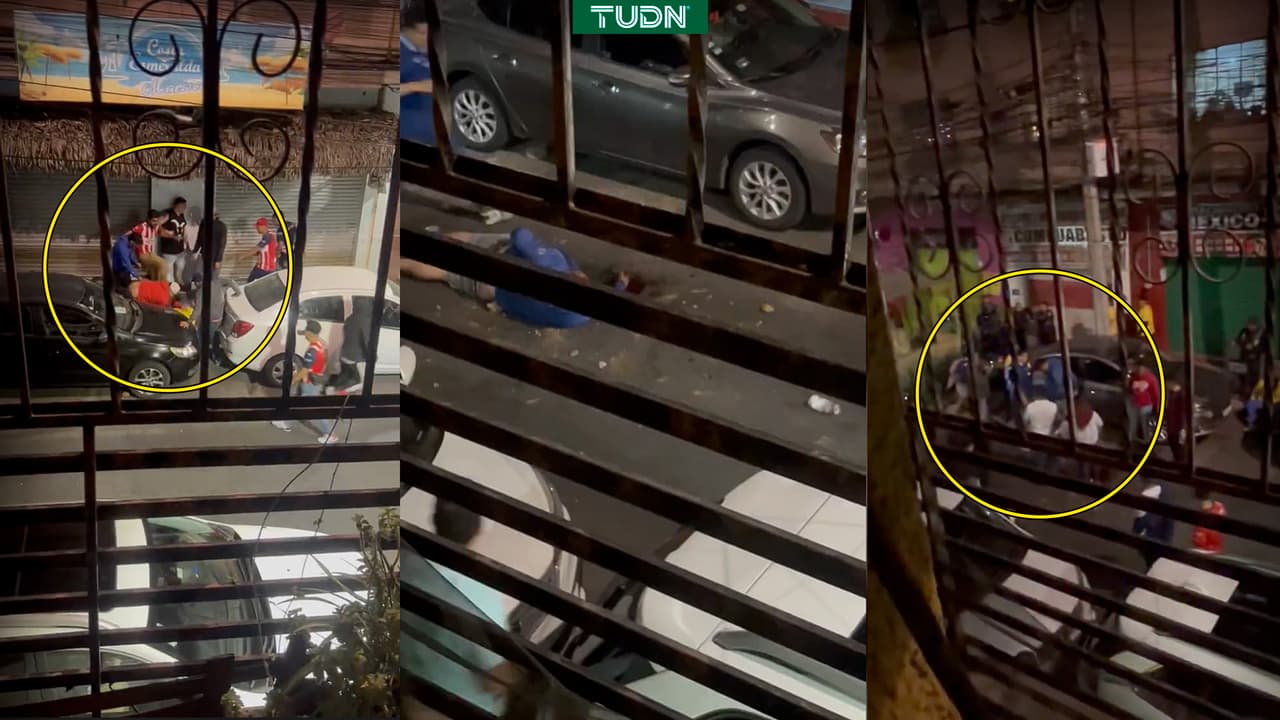 Salvaje pelea entre aficionados tras el América vs. Chivas