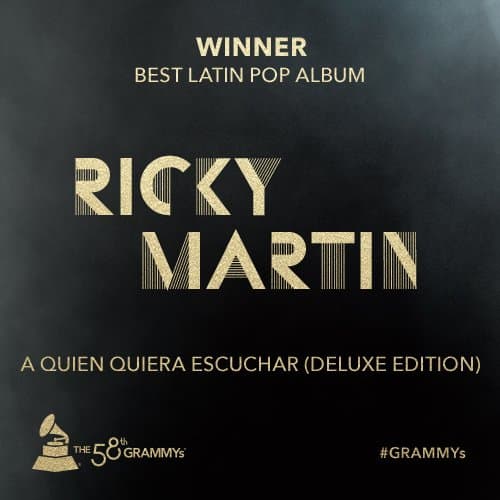 El boricua ganó por 'A Quien Quiera Escuchar'.