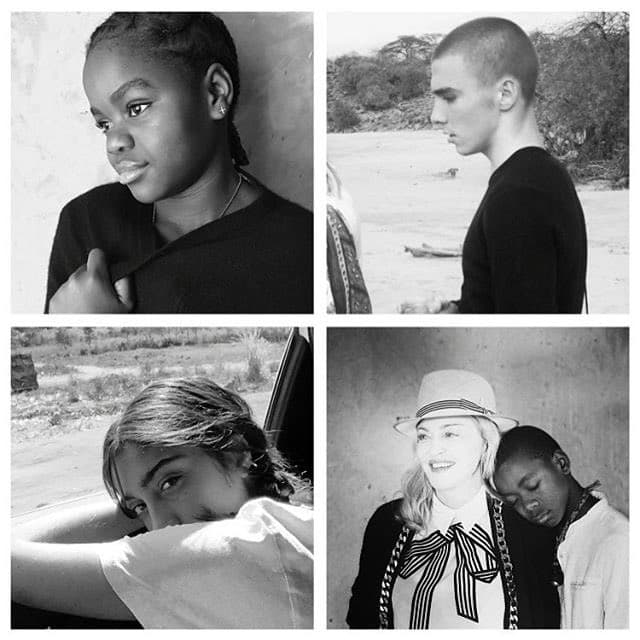 MADONNA
<br>Agradeció por sus cuatro lindos hijos