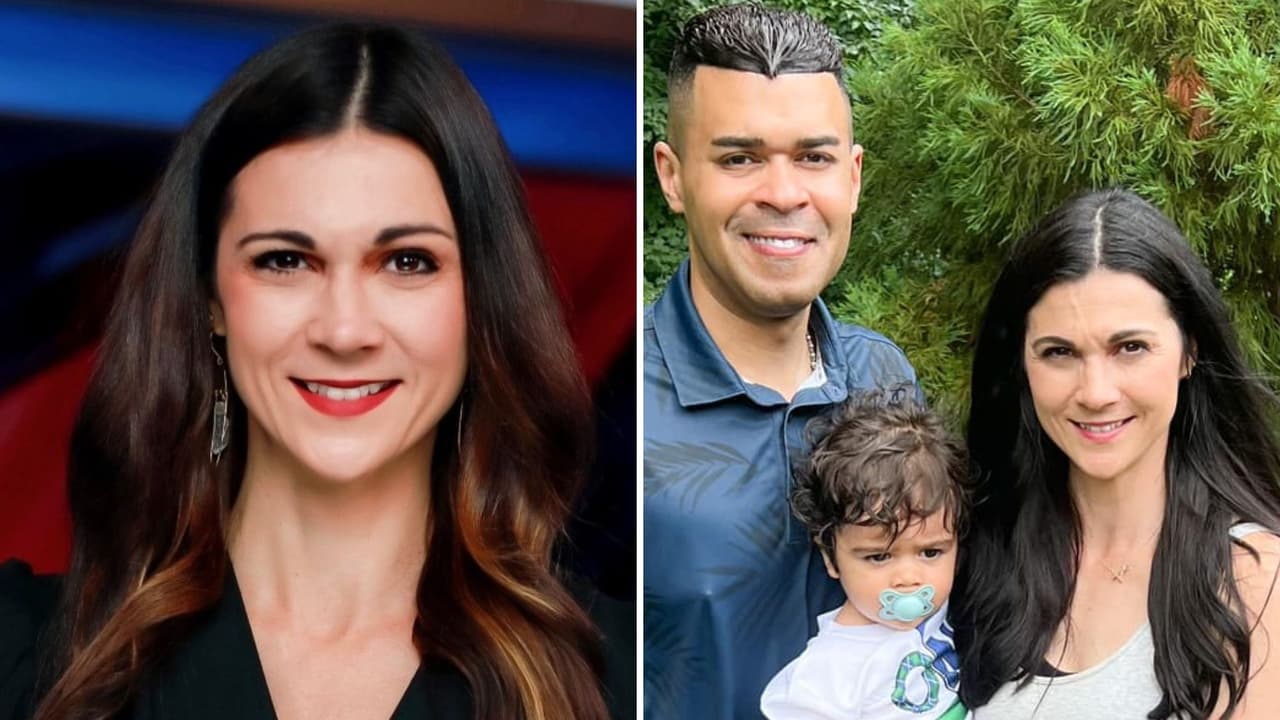 Christina Chambers con su familia.