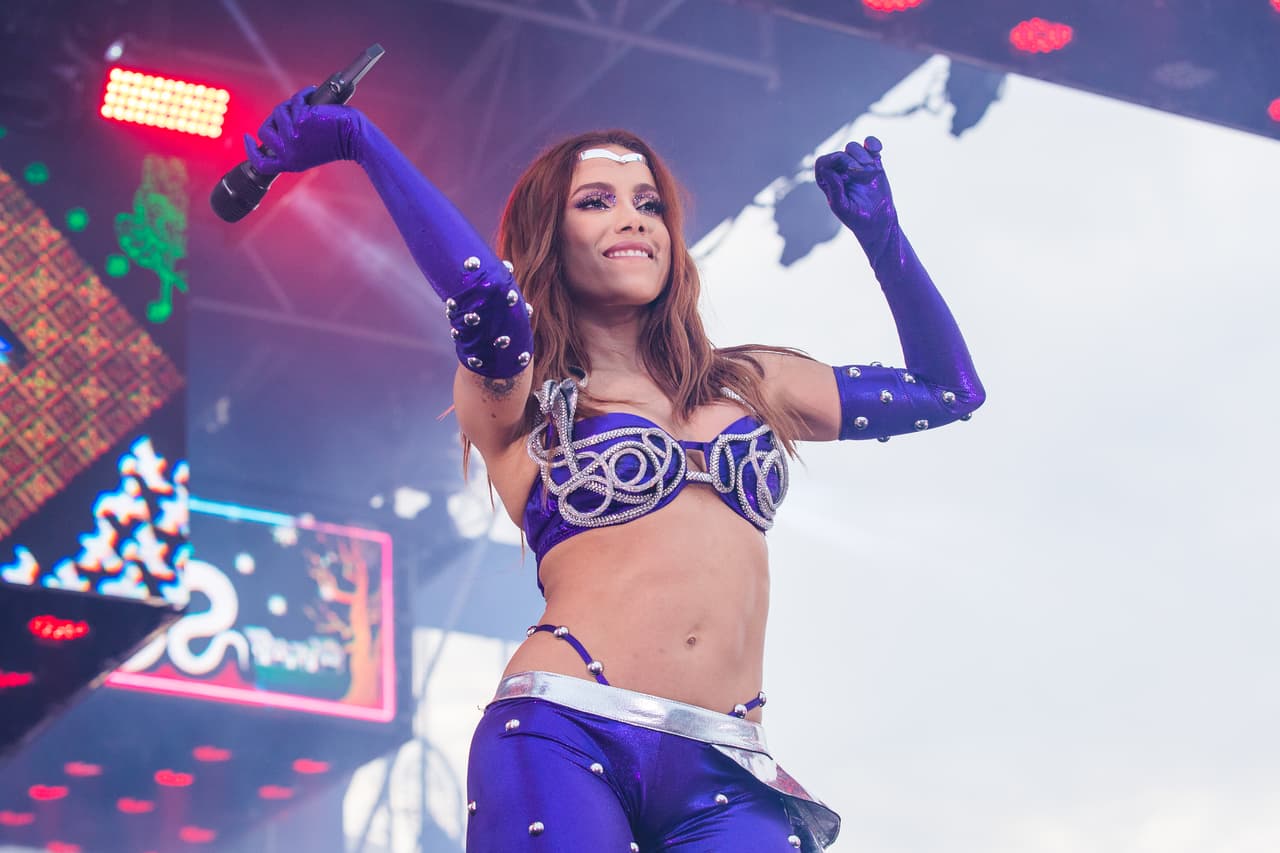 <h2 class="cms-H2-H2">Anitta</h2>
<br>
<br>Ella no se guarda nada, y mucho menos si es sobre su sexualidad. La brasileña, intérprete de éxitos como ‘Envolver’ o ‘Dowtown’ ha dicho abiertamente que es bisexual, pero es algo normal para ella, por lo que no le interesa que se hable de eso sino de música.