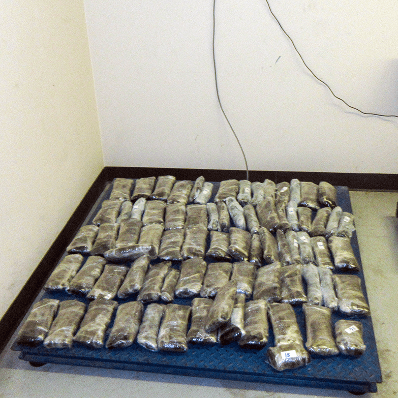 Del 7 al 14 de diciembre hicieron varias incautaciones de droga, metanfetamina y fentalino.