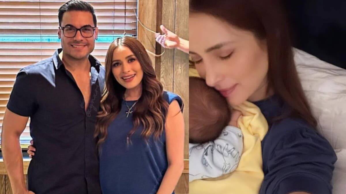 Carlos Rivera y Cynthia Rodríguez aparecen por fin juntos en foto junto a su hijo: así luce León