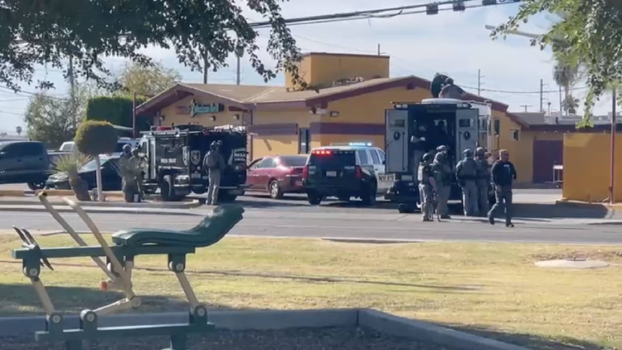 Se registra tiroteo con la policía en Mesa