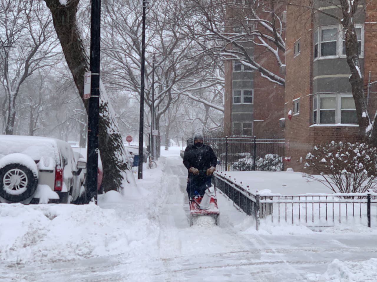 El pronóstico es de más nieve todavía.
