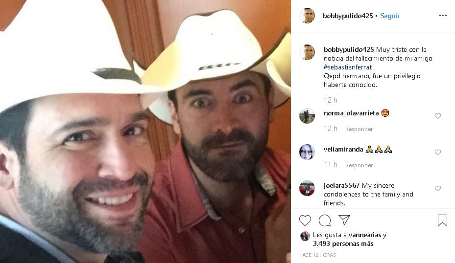 El cantante y actor Bobby Pulido también 
<b><a href="https://www.instagram.com/p/B6rav4cJtWR/" target="_blank">se unió a los mensajes</a></b> que honraron la memoria de Ferrat y admitió estar "muy triste con la noticia" y dijo que "
<b>fue un privilegio </b>haberte conocido".