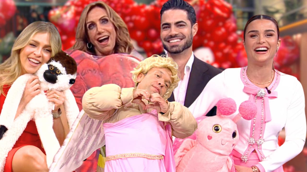 El Gordo y La Flaca festejó San Valentín con un Cupido muy "loco", huevos, risas y muchos regalos