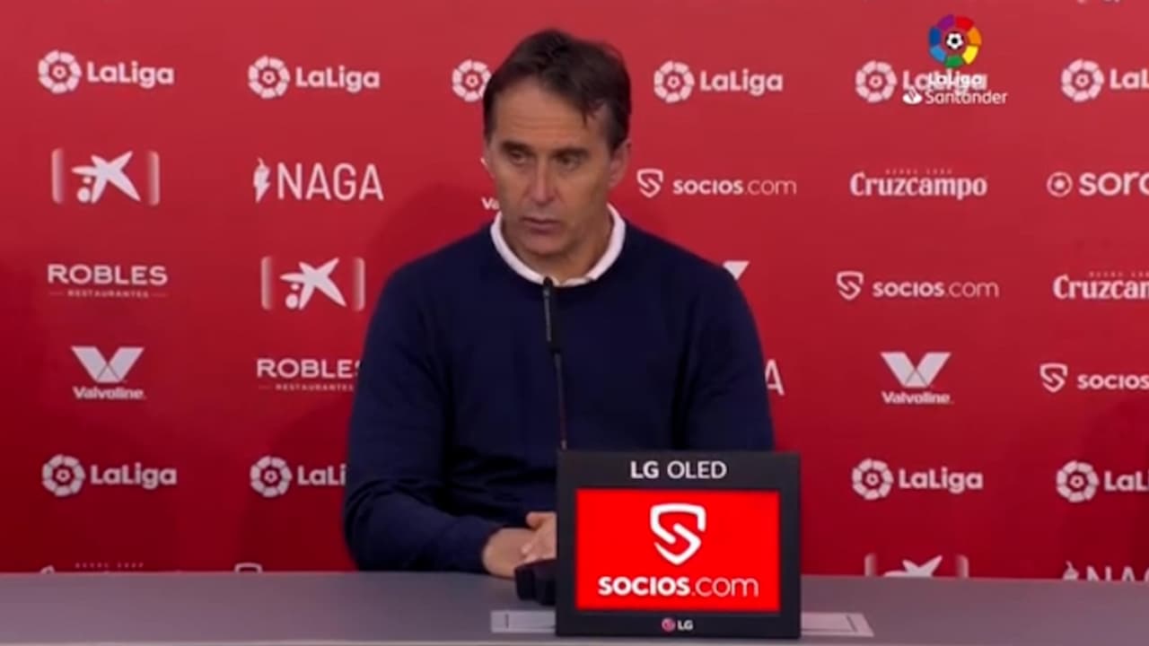 Lopetegui 'olvidó' a Tecatito y criticó arbitraje del Sevilla-Real Madrid