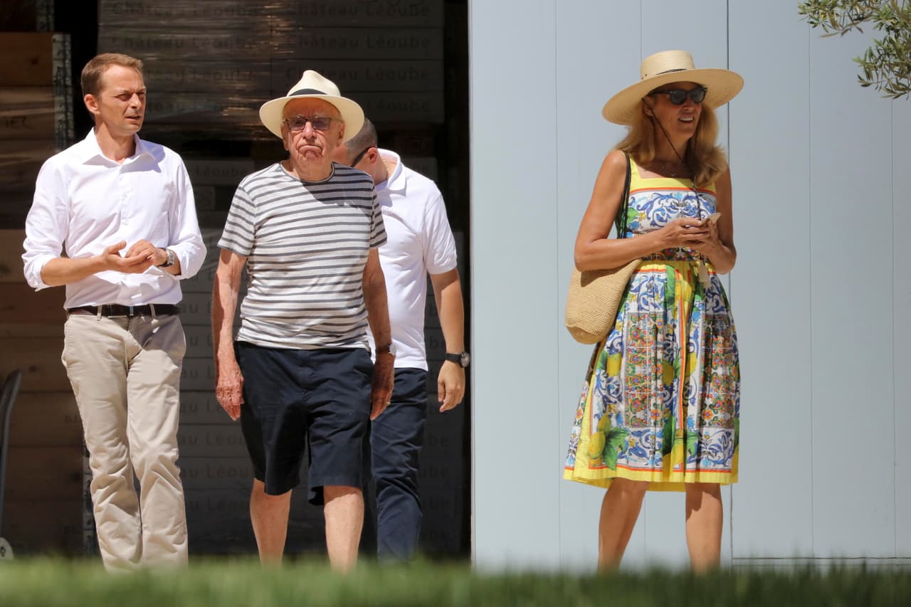 Rupert Murdoch y Jerry Hall están de vacaciones en St. Barts