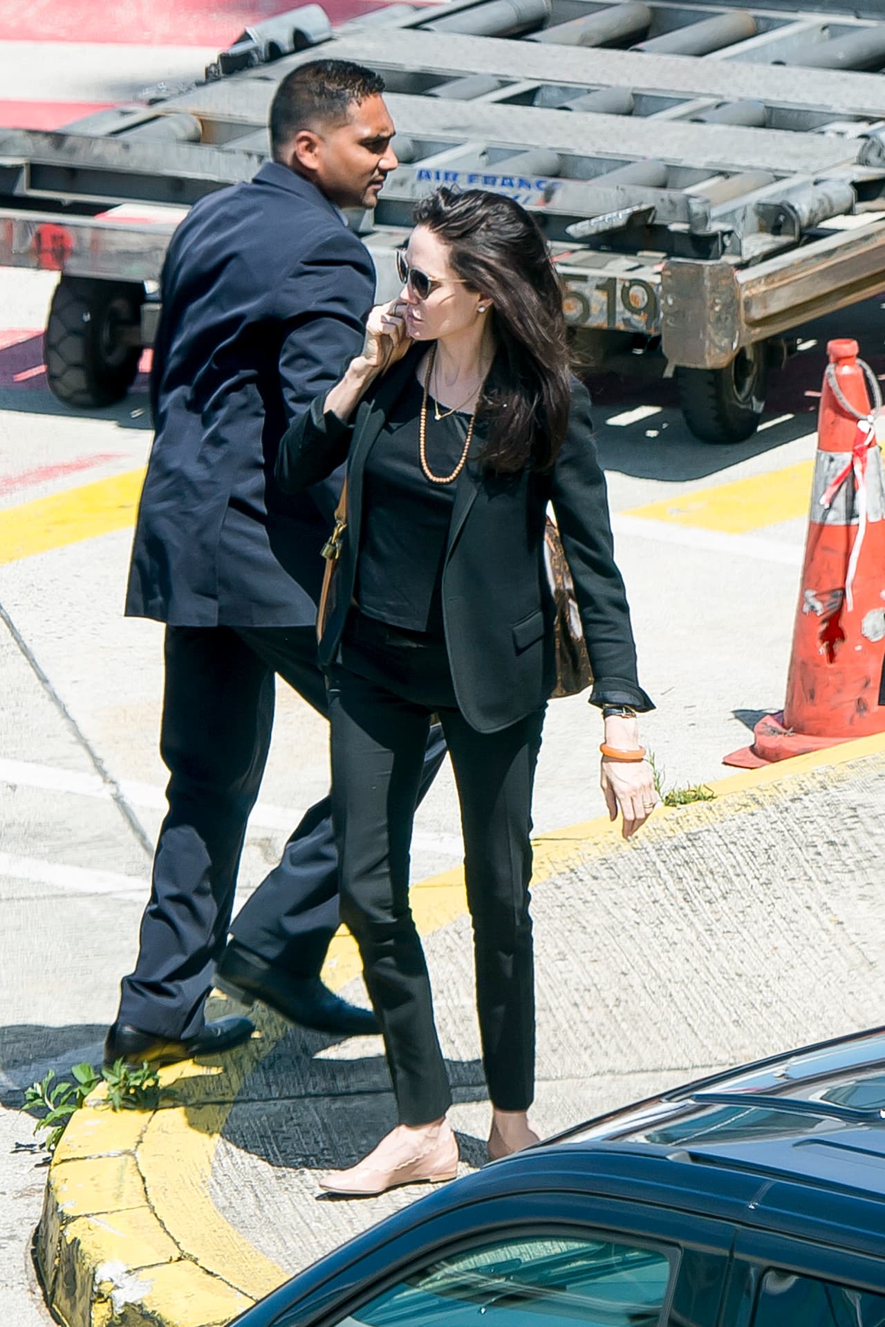 Pero fue un viaje largo, desde Los Angeles hasta Francia.