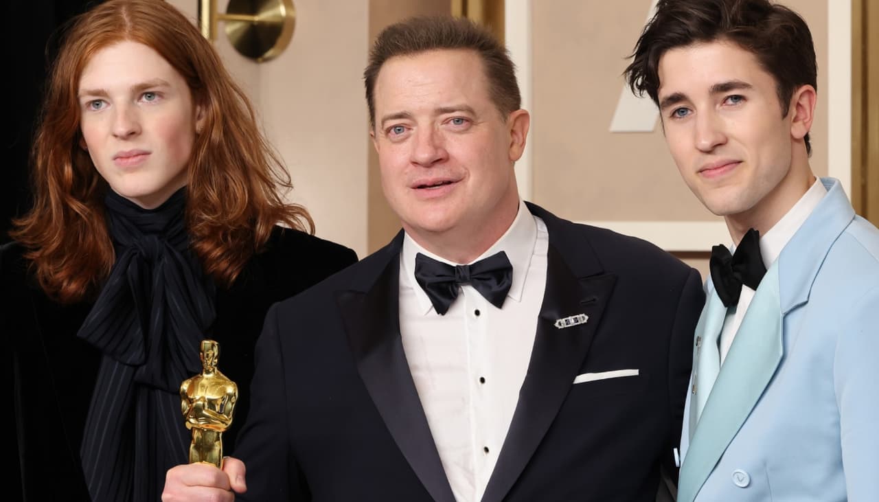 Muitos não sabem, mas Brendan Fraser tem 3 filhos: já são rapazes e 2 atuam como modelos