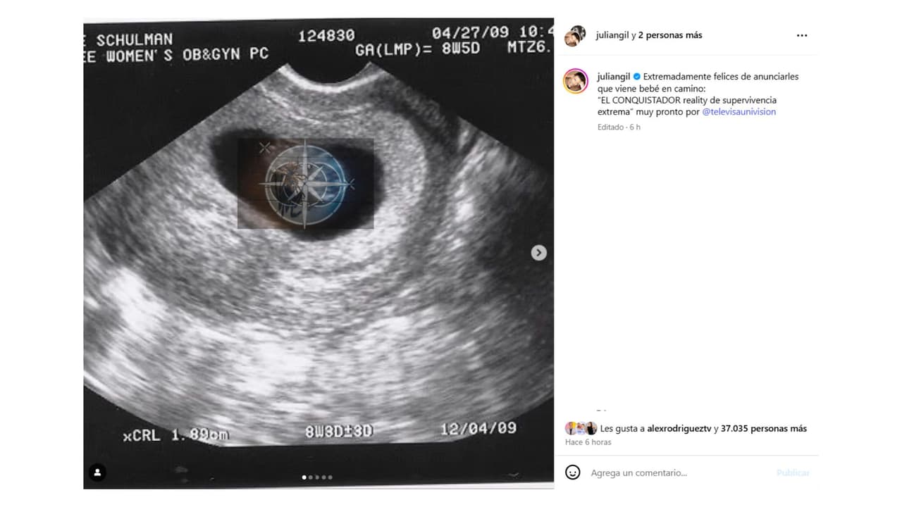 Así anunció Julián Gil su nuevo proyecto.