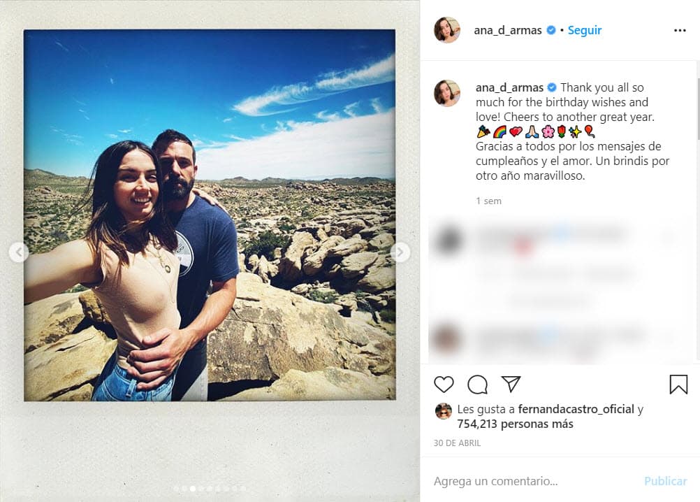 El pasado 30 de abril la actriz cumplió 32 años y aprovechó la fecha para compartir 
<b>por primera vez</b> en su perfil de Instagram fotografías al lado de su pareja.
<br>