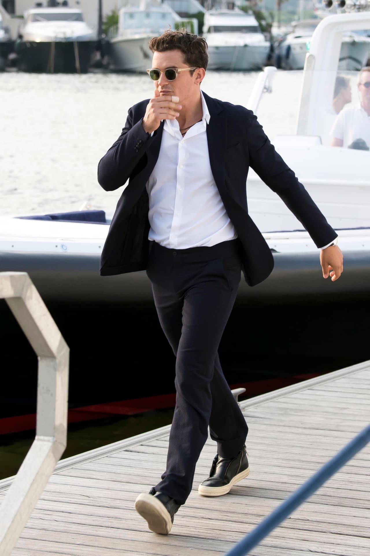 Orlando Bloom fue uno de los famosos que no dudó en acudir para apoyar una buena causa.