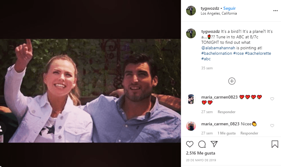 Tyler Gwozdz apareció durante la temporada 15 de ‘The bacherolette’. Logró tener una cita con Hannah Brown, pero después de 3 semanas, fue expulsado.