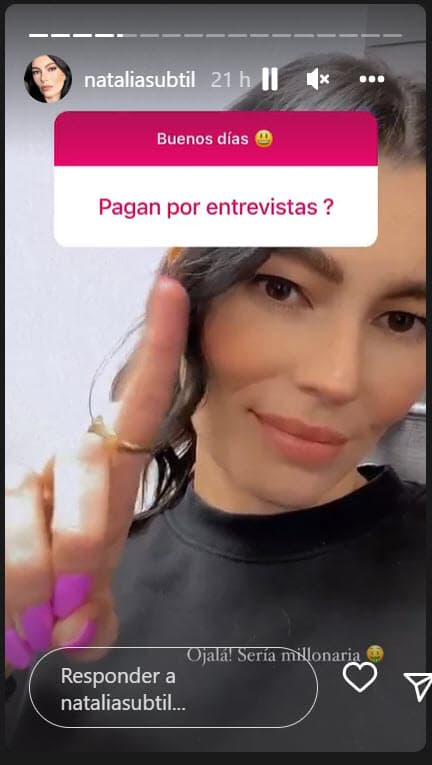 También afirmó que por las entrevistas que ha dado en distintos medios no ha recibido ningún pago. 
<br>