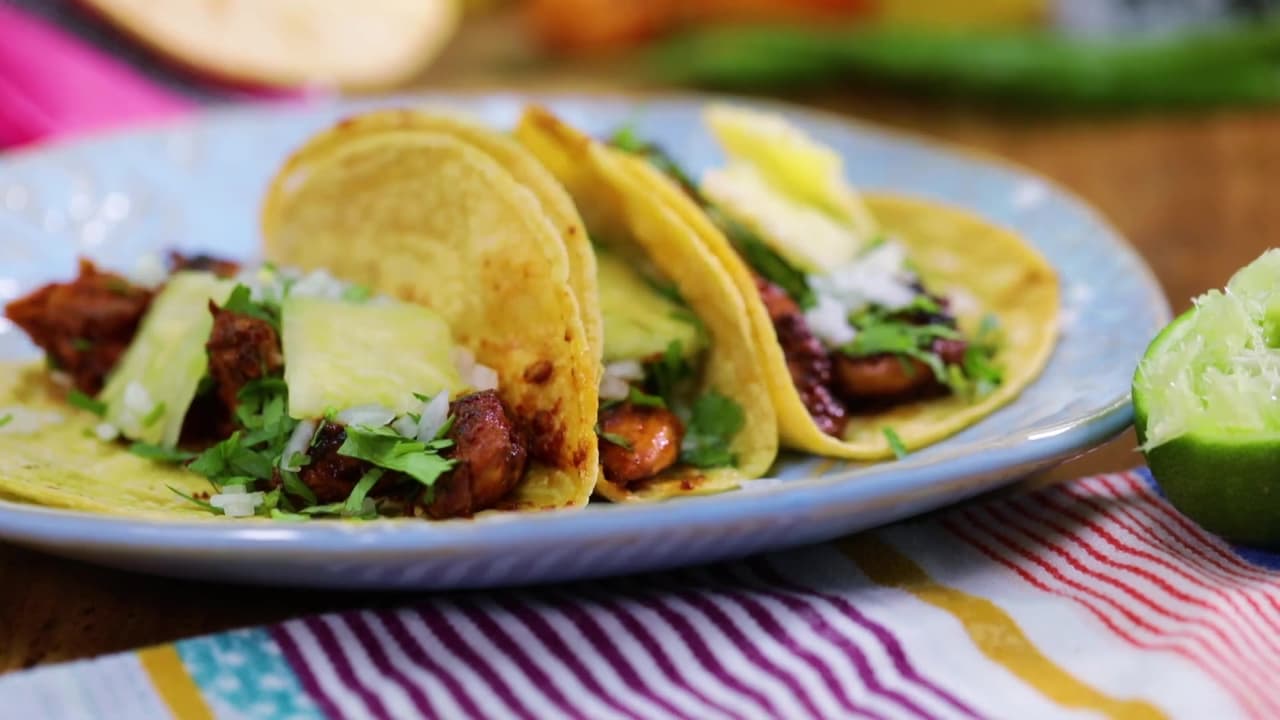 Tacos al pastor de pollo 