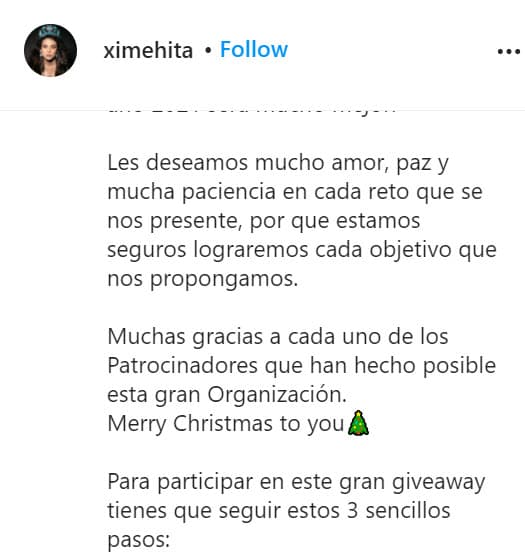 "Les deseamos mucho amor, 
<b><a href="https://www.instagram.com/p/CJfDeVZnHsA/" target="_blank">paz y mucha paciencia en cada reto que se nos presente</a></b>, porque estamos seguros lograremos cada objetivo que nos propongamos", se lee en el que fue su último mensaje.
<br>