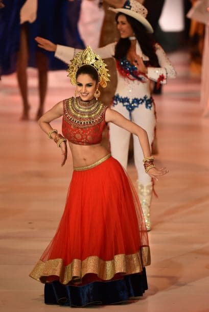 Miss India, Koyal Rana (quien quedó en décimo lugar).