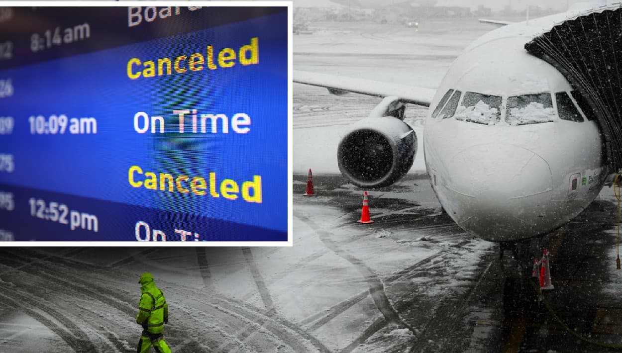 Tormenta de nieve en Nueva York provoca la cancelación y demoras de cientos de vuelos
