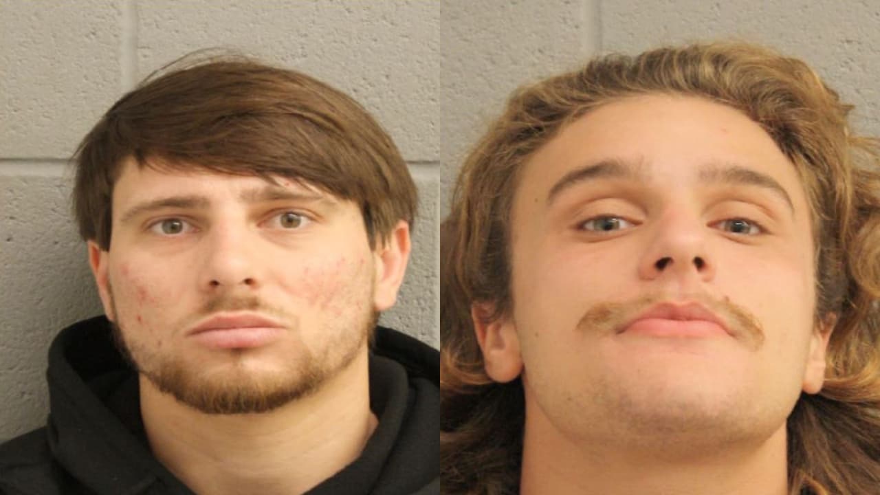 Estos dos sospechosos ingresaron al Houston Premium Outlet Mall y robaron la tienda de Nike