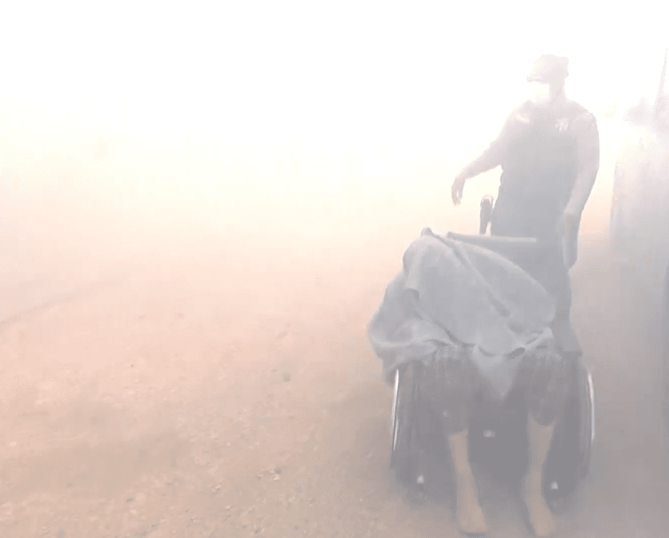 Esta imagen demuestra las condiciones que los incendios están creando en California.