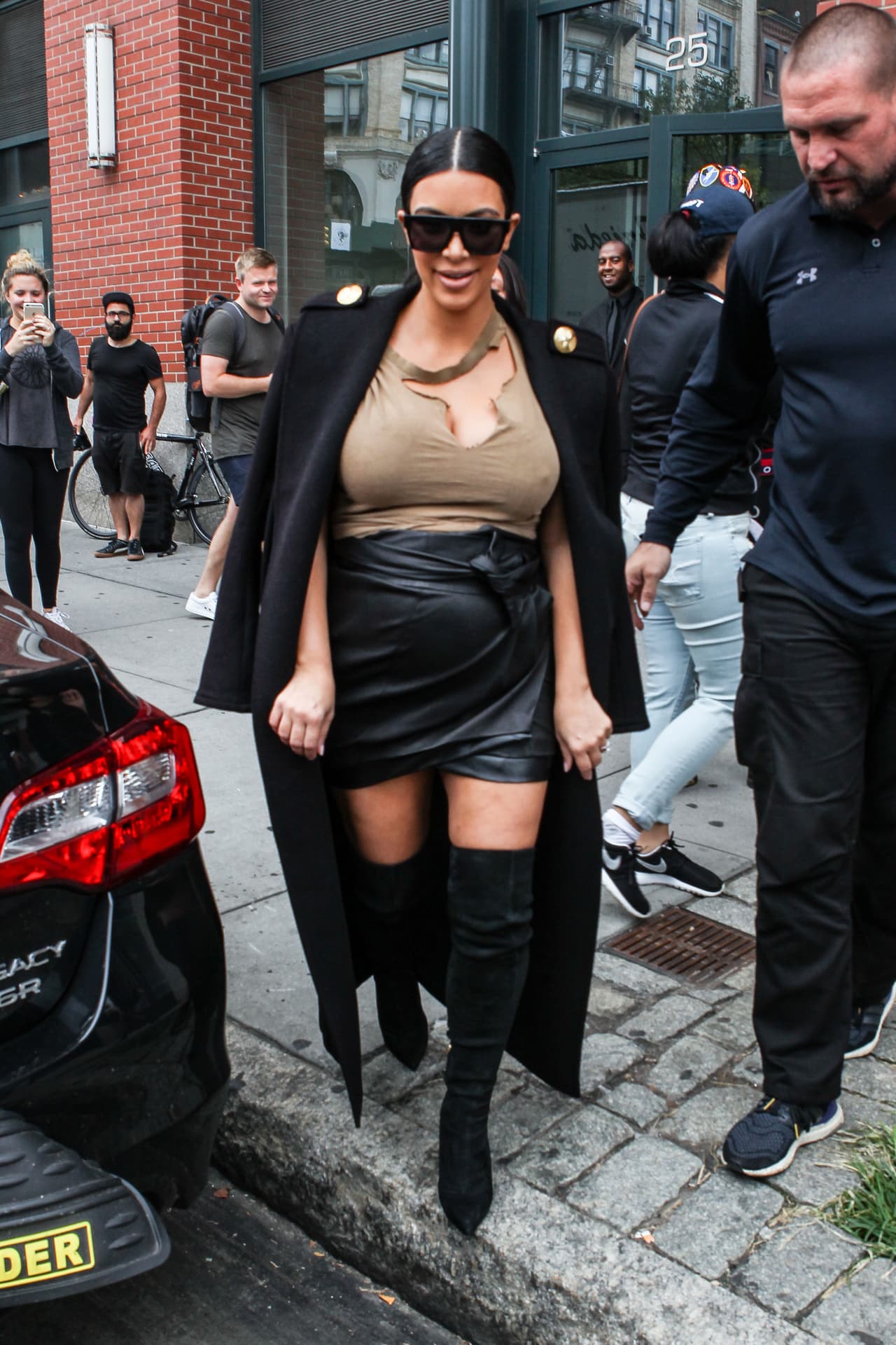 El look más atrevido de Kim en Nueva York.