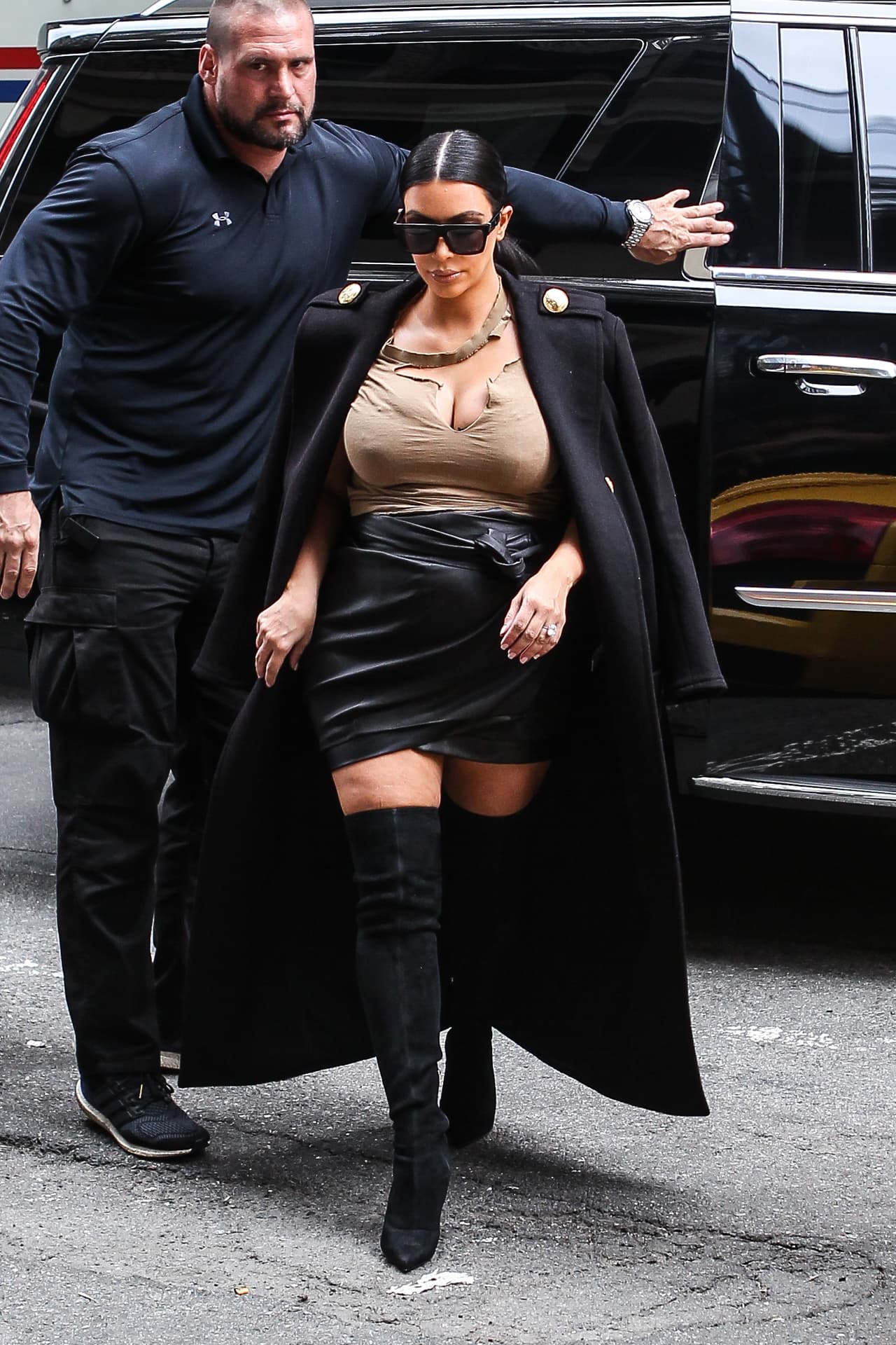 El look más atrevido de Kim en Nueva York.