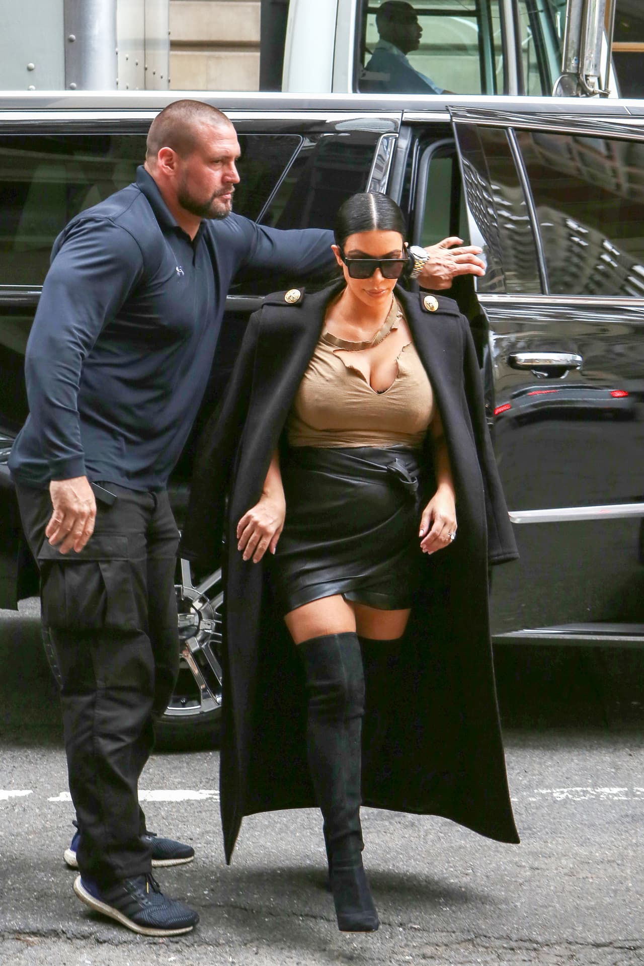 El look más atrevido de Kim en Nueva York.