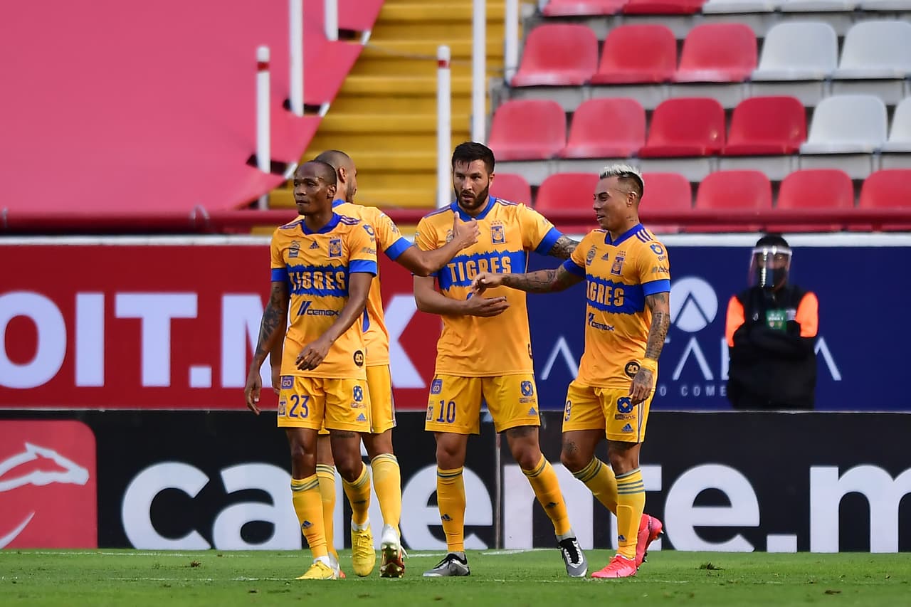 Tigres apaleó a Necaxa en la J1 del Guard1anes 2020 de la Liga MX | Gignac y Edu Vargas despacharon a unos Rayos que lucieron muy poco electrizantes.