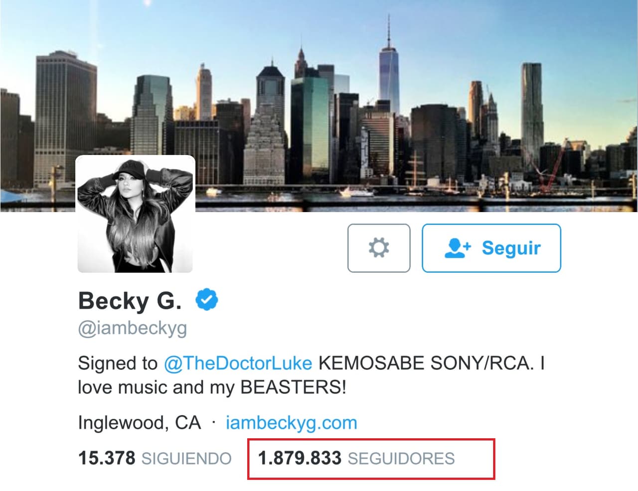 Lo cierto es que gracias a su gran interacción, Becky ha ganado un buen número de seguidores, ella tiene más de 1 millón 800 mil followers, casi 10 mil likes y ha tuiteado más de 20 mil veces. Desde su cuenta sigue a cantantes como JLo, Kendrick Lamar y a otros famosos como Brooklyn Beckham o Ana Brenda Contreras.