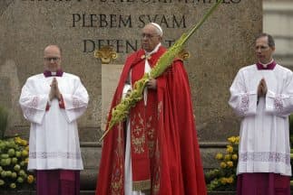 El papa Francisco encabezó la celebración del Domingo de Ramos.