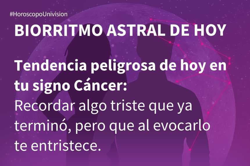 Cáncer 16 de septiembre de 2019